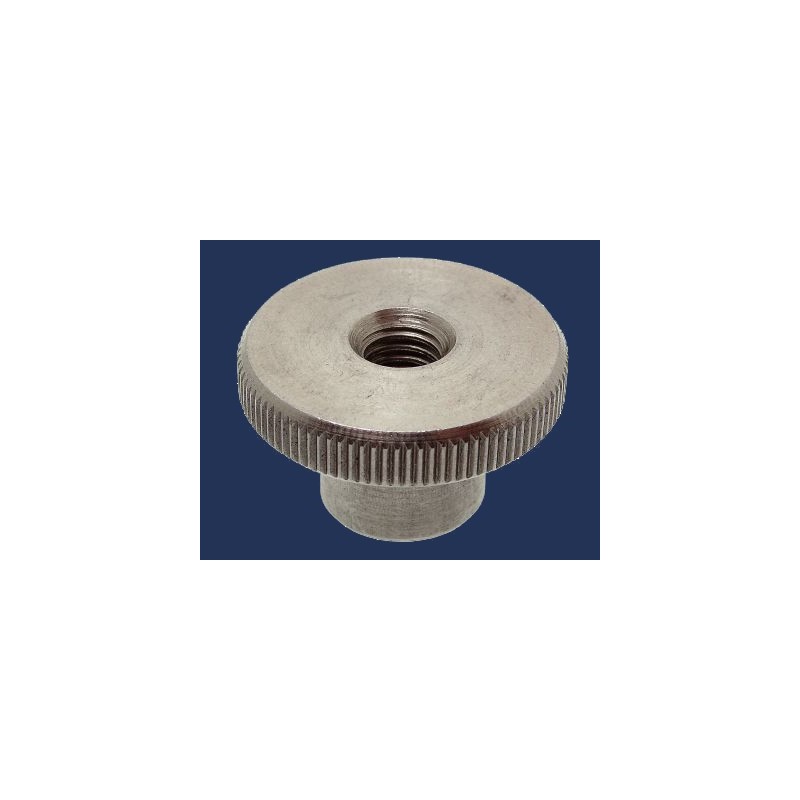 nakrętka M2 DIN 466 A2 radełkowana wysoka nierdzewna