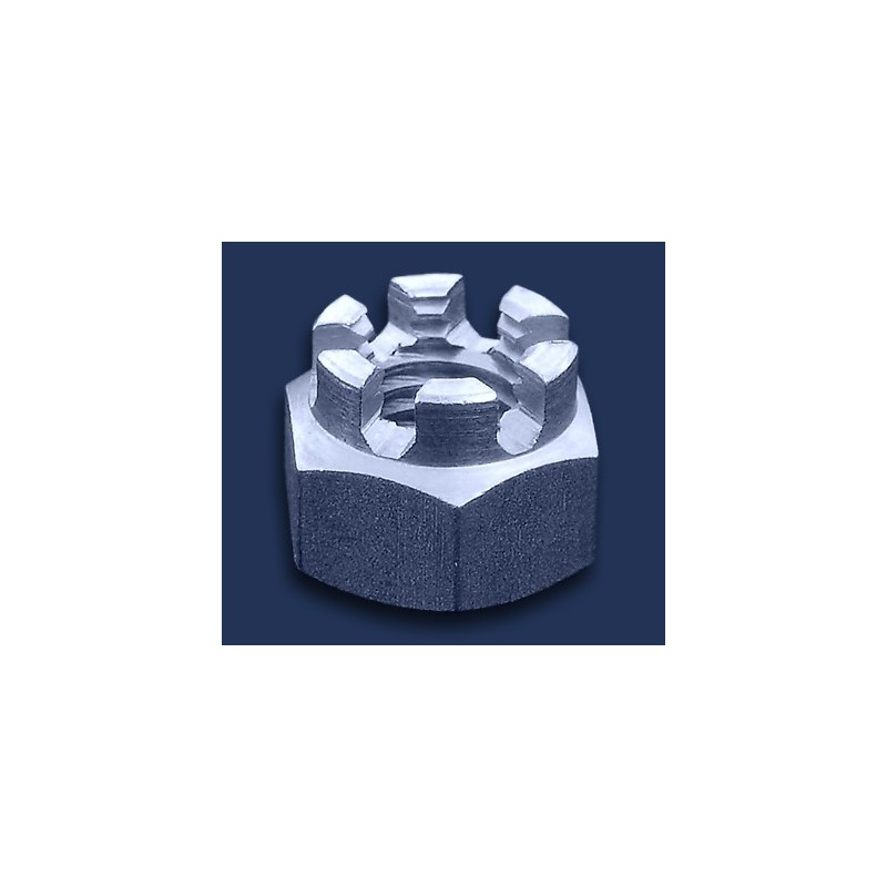 nakrętka M6 DIN 935 A2 koronowa nierdzewna