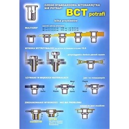 nitonakrętka BCT M5 z kołnierzem zredukowanym stalowa ocynkowana