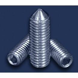 wkręt M 3x4 DIN 914 A2  dociskowy nierdzewny imbus