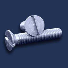 wkręt M 2x8 DIN 963 A2 stożkowy nierdzewny, nacięcie proste