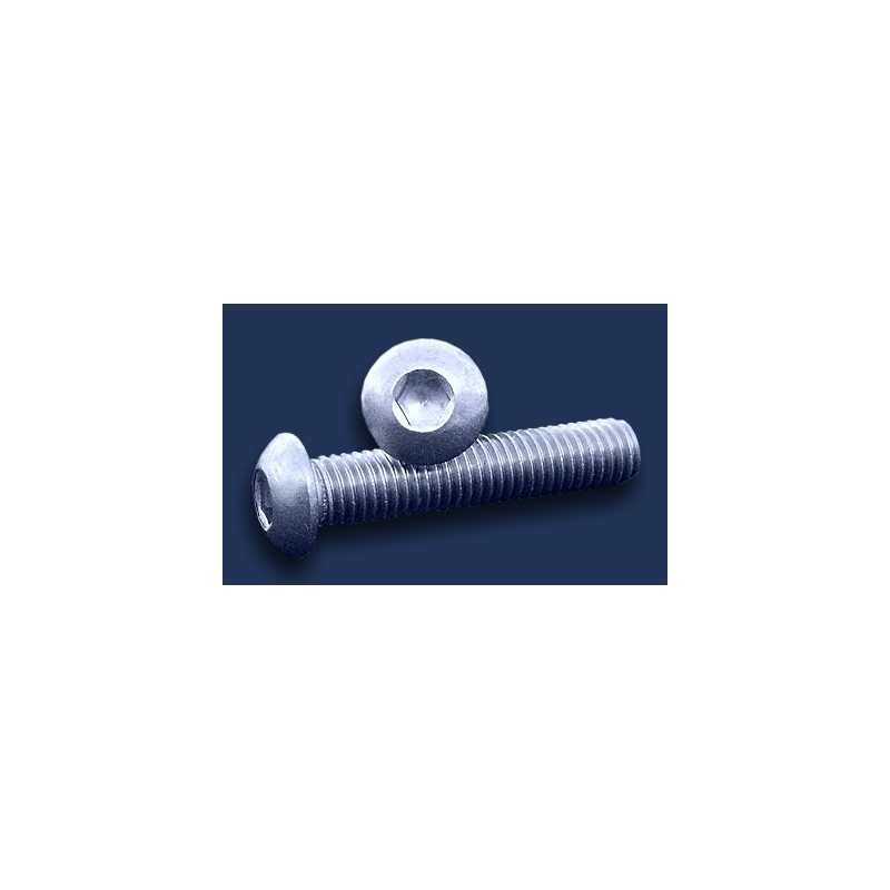 śruba M 3x6 ISO 7380 A2 kulista nierdzewna imbus