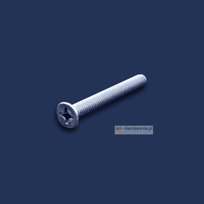 wkręt M 2x3 DIN 965 A2 stożkowy nierdzewny krzyżak