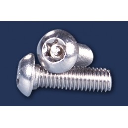 śruba  M 4x10 ISO 7380 security A2 kulista nierdzewna TORX-bolec